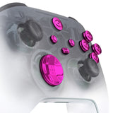 eXtremeRate 9 in 1 Custom Purple Metal Buttons for Xbox Series X/S Controller, Replacement Aluminum Alloy Dpad Start Back Share Button, Home ABXY Bullet Buttons for Xbox Core Controller - JX3D005