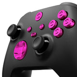 eXtremeRate 9 in 1 Custom Purple Metal Buttons for Xbox Series X/S Controller, Replacement Aluminum Alloy Dpad Start Back Share Button, Home ABXY Bullet Buttons for Xbox Core Controller - JX3D005