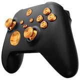 eXtremeRate 11 in 1 Custom Gold Metal Buttons for Xbox Series X/S Controller, Aluminum Alloy Dpad Start Back Share Button, Replacement Thumbsticks, Home ABXY Bullet Buttons for Xbox Core Controller - JX3E001
