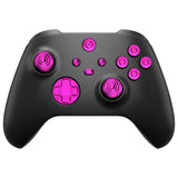 eXtremeRate 11 in 1 Custom Purple Metal Buttons for Xbox Series X/S Controller, Aluminum Alloy Dpad Start Back Share Button, Replacement Thumbsticks, Home ABXY Bullet Buttons for Xbox Core Controller - JX3E005