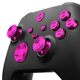 eXtremeRate 11 in 1 Custom Purple Metal Buttons for Xbox Series X/S Controller, Aluminum Alloy Dpad Start Back Share Button, Replacement Thumbsticks, Home ABXY Bullet Buttons for Xbox Core Controller - JX3E005