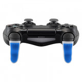 eXtremeRate 1 Pair Blue White Soft Touch L2 R2 Buttons Extention Trigger, Soft Touch Grip Extenders for PS4 Pro PS4 Slim JDM-001 JDM-011 JDM-040 JDM-050 JDM-055 Controller - JYP4S0023