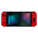eXtremeRate Chrome Red Joycon Handheld Controller Housing (D-Pad Version) with Full Set Buttons, DIY Replacement Shell Case for NS Switch JoyCon & OLED JoyCon - Console Shell NOT Included- JZD403