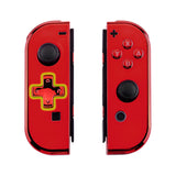 eXtremeRate Chrome Red Joycon Handheld Controller Housing (D-Pad Version) with Full Set Buttons, DIY Replacement Shell Case for NS Switch JoyCon & OLED JoyCon - Console Shell NOT Included- JZD403
