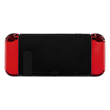 eXtremeRate Chrome Red Joycon Handheld Controller Housing (D-Pad Version) with Full Set Buttons, DIY Replacement Shell Case for NS Switch JoyCon & OLED JoyCon - Console Shell NOT Included- JZD403