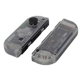 eXtremeRate Transparent Clear Joycon Handheld Controller Housing (D-Pad Version) with Full Set Buttons, DIY Replacement Shell Case for NS Switch JoyCon & OLED JoyCon - Console Shell NOT Included - JZM501