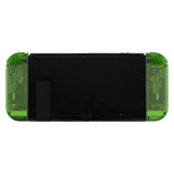 eXtremeRate Transparent Clear Green Joycon Handheld Controller Housing (D-Pad Version) with Full Set Buttons, DIY Replacement Shell Case for NS Switch JoyCon & OLED JoyCon - Console Shell NOT Included - JZM503