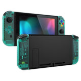 eXtremeRate Emerald Green Joycon Handheld Controller Housing (D-Pad Version) with Full Set Buttons, DIY Replacement Shell Case for NS Switch JoyCon & OLED JoyCon - Console Shell NOT Included - JZM508