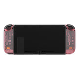 eXtremeRate Cherry Pink Joycon Handheld Controller Housing (D-Pad Version) with Full Set Buttons, DIY Replacement Shell Case for NS Switch JoyCon & OLED JoyCon - Console Shell NOT Included - JZM509