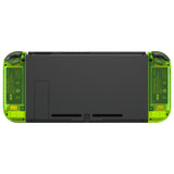 eXtremeRate Clear Lime Green Joycon Handheld Controller Housing (D-Pad Version) with Full Set Buttons, DIY Replacement Shell Case for NS Switch JoyCon & OLED JoyCon - Console Shell NOT Included - JZM510