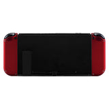 eXtremeRate Soft Touch Red Joycon Handheld Controller Housing (D-Pad Version) with Full Set Buttons, DIY Replacement Shell Case for NS Switch JoyCon & OLED JoyCon - Console Shell NOT Included - JZP302