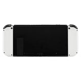 eXtremeRate Soft Touch White Joycon Handheld Controller Housing (D-Pad Version) with Full Set Buttons, DIY Replacement Shell Case for NS Switch JoyCon & OLED JoyCon - Console Shell NOT Included - JZP303