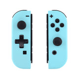 eXtremeRate Soft Touch Heaven Blue Joycon Handheld Controller Housing (D-Pad Version) with Full Set Buttons, DIY Replacement Shell Case for NS Switch JoyCon & OLED JoyCon - Console Shell NOT Included - JZP307