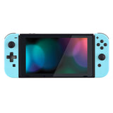 eXtremeRate Soft Touch Heaven Blue Joycon Handheld Controller Housing (D-Pad Version) with Full Set Buttons, DIY Replacement Shell Case for NS Switch JoyCon & OLED JoyCon - Console Shell NOT Included - JZP307