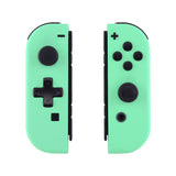 eXtremeRate Soft Touch Mint Green Joycon Handheld Controller Housing (D-Pad Version) with Full Set Buttons, DIY Replacement Shell Case for NS Switch JoyCon & OLED JoyCon - Console Shell NOT Included  - JZP308
