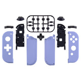 eXtremeRate Soft Touch Light Violet Joycon Handheld Controller Housing (D-Pad Version) with Full Set Buttons, DIY Replacement Shell Case for NS Switch JoyCon & OLED JoyCon - Console Shell NOT Included - JZP309