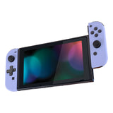 eXtremeRate Soft Touch Light Violet Joycon Handheld Controller Housing (D-Pad Version) with Full Set Buttons, DIY Replacement Shell Case for NS Switch JoyCon & OLED JoyCon - Console Shell NOT Included - JZP309