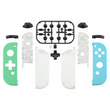 eXtremeRate Joycon Handheld Controller Mint Green & Heaven Blue Housing (D-Pad Version) with Full Set Buttons, DIY Replacement Shell Case for NS Switch JoyCon & OLED JoyCon – Joycon and Console NOT Included - JZP311