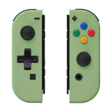 eXtremeRate Matcha Green Joycon Handheld Controller Housing (D-Pad Version) with Full Set Buttons, DIY Replacement Shell Case for NS Switch JoyCon & OLED JoyCon – Console Shell NOT Included - JZP316