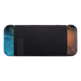 eXtremeRate Orange Star Universe Soft Touch Joycon Handheld Controller Housing (D-Pad Version) with Full Set Buttons, DIY Replacement Shell Case for NS Switch JoyCon & OLED JoyCon - Console Shell NOT Included - JZT102