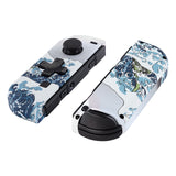 eXtremeRate The Great Wave Soft Touch Joycon Handheld Controller Housing (D-Pad Version) with Full Set Buttons, DIY Replacement Shell Case for NS Switch JoyCon & OLED JoyCon - Console Shell NOT Included - JZT103