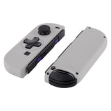 eXtremeRate Classics SNES Style Soft Touch Joycon Handheld Controller Housing (D-Pad Version) with Full Set Buttons, DIY Replacement Shell Case for NS Switch JoyCon & OLED JoyCon - Console Shell NOT Included - JZT105