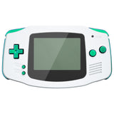 eXtremeRate Chameleon Green Purple GBA Replacement Full Set Buttons for Gameboy Advance - Handheld Game Console NOT Included - KAG2002