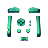 eXtremeRate Chameleon Green Purple GBA Replacement Full Set Buttons for Gameboy Advance - Handheld Game Console NOT Included - KAG2002