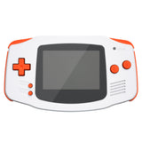 eXtremeRate Orange GBA Replacement Full Set Buttons for Gameboy Advance - Handheld Game Console NOT Included - KAG2004