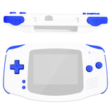 eXtremeRate Blue GBA Replacement Full Set Buttons for Gameboy Advance - Handheld Game Console NOT Included - KAG2005