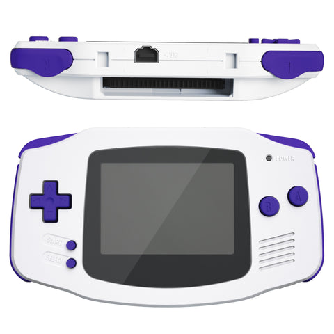 eXtremeRate Purple GBA Replacement Full Set Buttons for Gameboy Advance - Handheld Game Console NOT Included - KAG2007