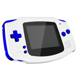 eXtremeRate Chrome Blue GBA Replacement Full Set Buttons for Gameboy Advance - Handheld Game Console NOT Included - KAG3004