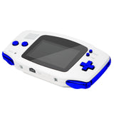 eXtremeRate Chrome Blue GBA Replacement Full Set Buttons for Gameboy Advance - Handheld Game Console NOT Included - KAG3004