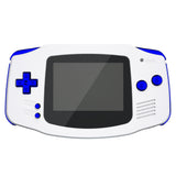 eXtremeRate Chrome Blue GBA Replacement Full Set Buttons for Gameboy Advance - Handheld Game Console NOT Included - KAG3004