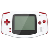 eXtremeRate Clear Red GBA Replacement Full Set Buttons for Gameboy Advance - Handheld Game Console NOT Included - KAG4002