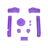 eXtremeRate Clear Atomic Purple GBA Replacement Full Set Buttons for Gameboy Advance - Handheld Game Console NOT Included - KAG4005