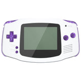 eXtremeRate Clear Atomic Purple GBA Replacement Full Set Buttons for Gameboy Advance - Handheld Game Console NOT Included - KAG4005