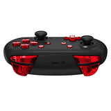 eXtremeRate Chrome Red Repair ABXY D-pad ZR ZL L R Keys for NS Switch Pro Controller, Glossy DIY Replacement Full Set Buttons with Tools for NS Switch Pro - Controller NOT Included - KRD403