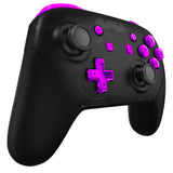 eXtremeRate Chrome Purple Repair ABXY D-pad ZR ZL L R Keys for NS Switch Pro Controller, Glossy DIY Replacement Full Set Buttons with Tools for NS Switch Pro - Controller NOT Included - KRD405