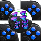 eXtremeRate Chameleon Purple Blue Interchangeable ABXY Buttons for Nintendo Switch Pro Controller, DIY Swappable Replacement ABXY for NS Pro Controller- Controller NOT Included - KRH601