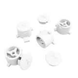 eXtremeRate White Interchangeable ABXY Buttons for Nintendo Switch Pro Controller, DIY Swappable Replacement ABXY for NS Pro Controller- Controller NOT Included - KRH603