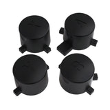eXtremeRate Black Interchangeable ABXY Buttons for Nintendo Switch Pro Controller, DIY Swappable Replacement ABXY for NS Pro Controller- Controller NOT Included - KRH604