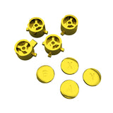 eXtremeRate Chrome Gold Interchangeable ABXY Buttons for Nintendo Switch Pro Controller, DIY Swappable Replacement ABXY for NS Pro Controller- Controller NOT Included - KRH608