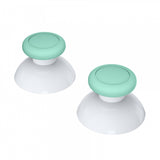 eXtremeRate Mint Green & White Dual-color Replacement 3D Joystick Thumbsticks, Analog Thumb Sticks with Phillips Screwdriver for Nintendo Switch Pro Controller - KRM506