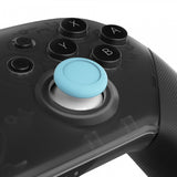 eXtremeRate Heaven Blue & White Dual-color Replacement 3D Joystick Thumbsticks, Analog Thumb Sticks with Phillips Screwdriver for Nintendo Switch Pro Controller - KRM507