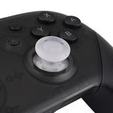 eXtremeRate Transparent Clear Replacement 3D Joystick Thumbsticks, Analog Thumb Sticks with Screwdriver for Nintendo Switch Pro Controller - KRM510