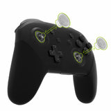 eXtremeRate Transparent Interchangeable Ergonomic Thumbsticks for Nintendo Switch Pro Controller with 3 Height Domed and Concave Grips Adjustable Joystick - KRM523