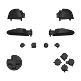 eXtremeRate Black Repair ABXY D-pad ZR ZL L R Keys for NS Switch Pro Controller, DIY Replacement Full Set Buttons with Tools for NS Switch Pro - Controller NOT Included - KRP312