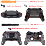 eXtremeRate Red Replacement Handle Grips for Nintendo Switch Pro Controller, Soft Touch DIY Hand Grip Shell for Nintendo Switch Pro - Controller NOT Included - GRP302