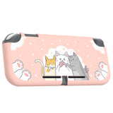PlayVital Hungry Kitties Custom Protective Case for NS Switch Lite, Soft TPU Slim Case Cover for NS Switch Lite - LTU6006